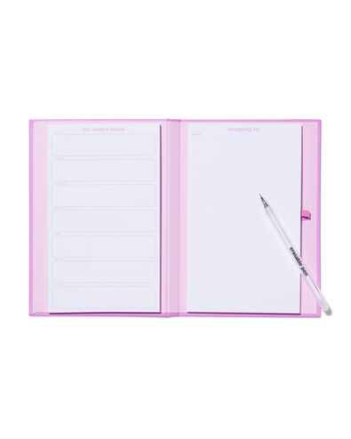 planificateur de repas avec stylo effa&ccedil;able - 14170183 - HEMA