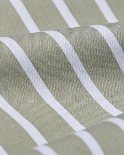 Bettwäsche, Soft Cotton, 200 x 200/220 cm, Streifen, grün - 5790174 - HEMA