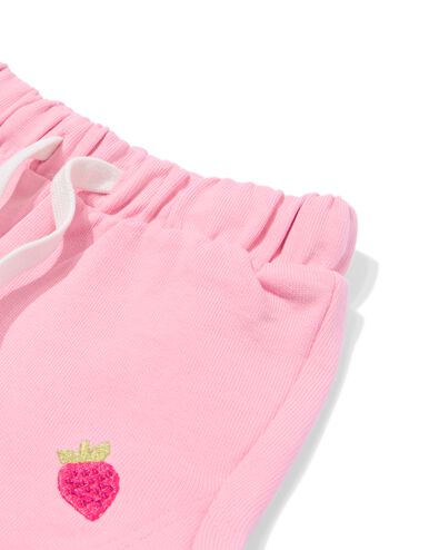 short b&eacute;b&eacute; comfort fit rayures - 2 pi&egrave;ces rose rose - 33095670PINK - HEMA