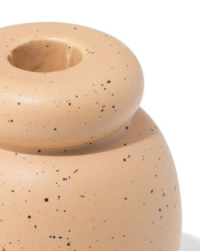 bougeoir 8,5x10 cm c&eacute;ramique brun clair - 13325045 - HEMA