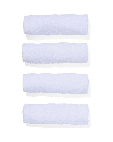 4 serviettes pour le visage 30x30 blanches - - qualité épaisse blanc débarbouillettes 30 x 30 - 5200235 - HEMA