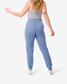 pantalon sweat lounge femme coton bleu bleu - 1000030243 - HEMA