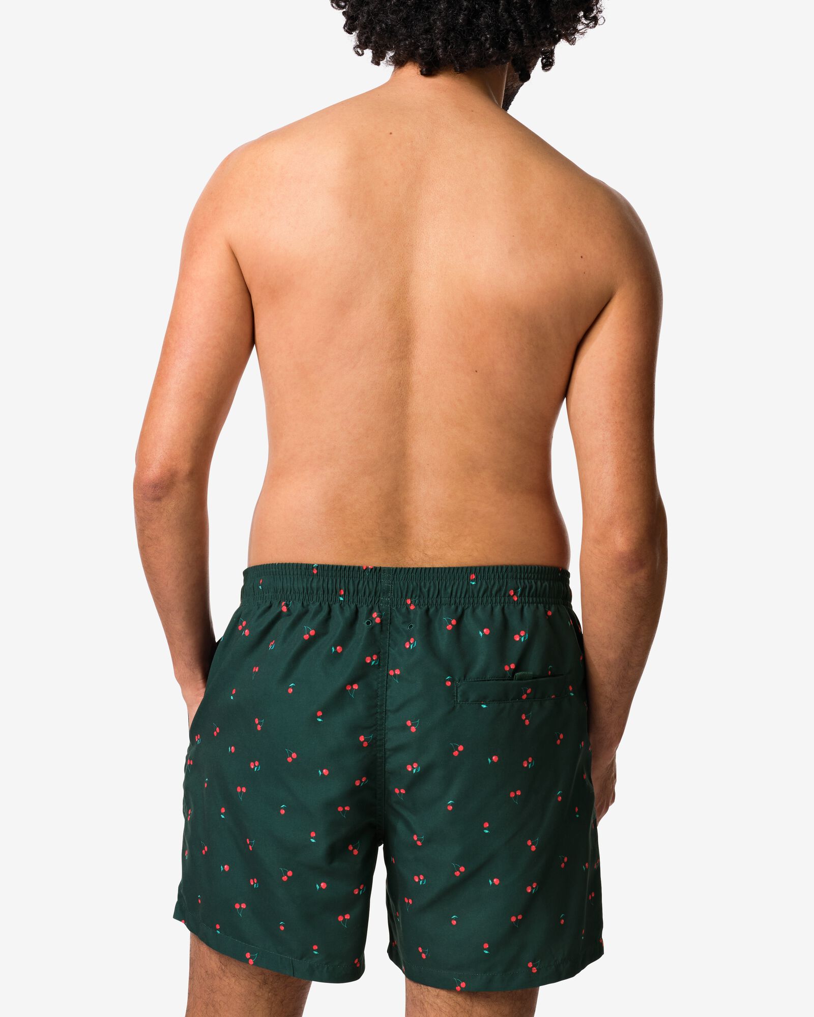 Herren-Badehose Pieter, Kirschen dunkelgr&uuml;n dunkelgr&uuml;n - 22100140DARKGREEN - HEMA
