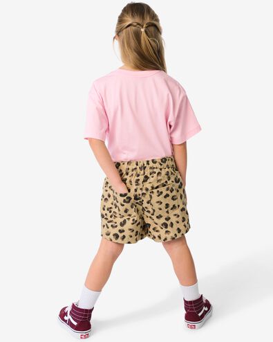 kinderrok plisse luipaard bruin - 30819965BROWN - HEMA