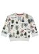 babysweater grijsmelange grijsmelange - 1000016890 - HEMA