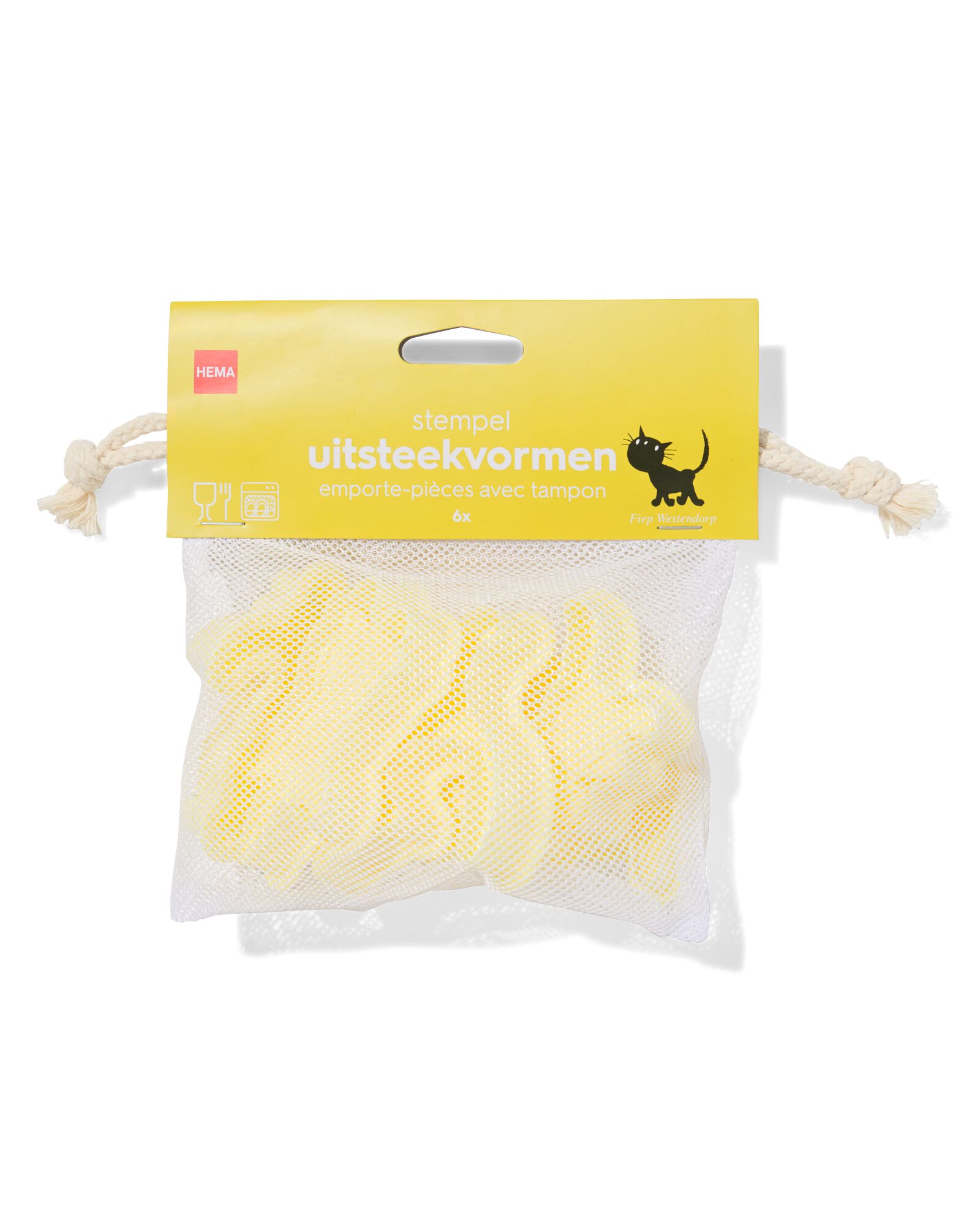 Takkie en Siepie uitsteekvormen - 6 stuks - 80800637 - HEMA