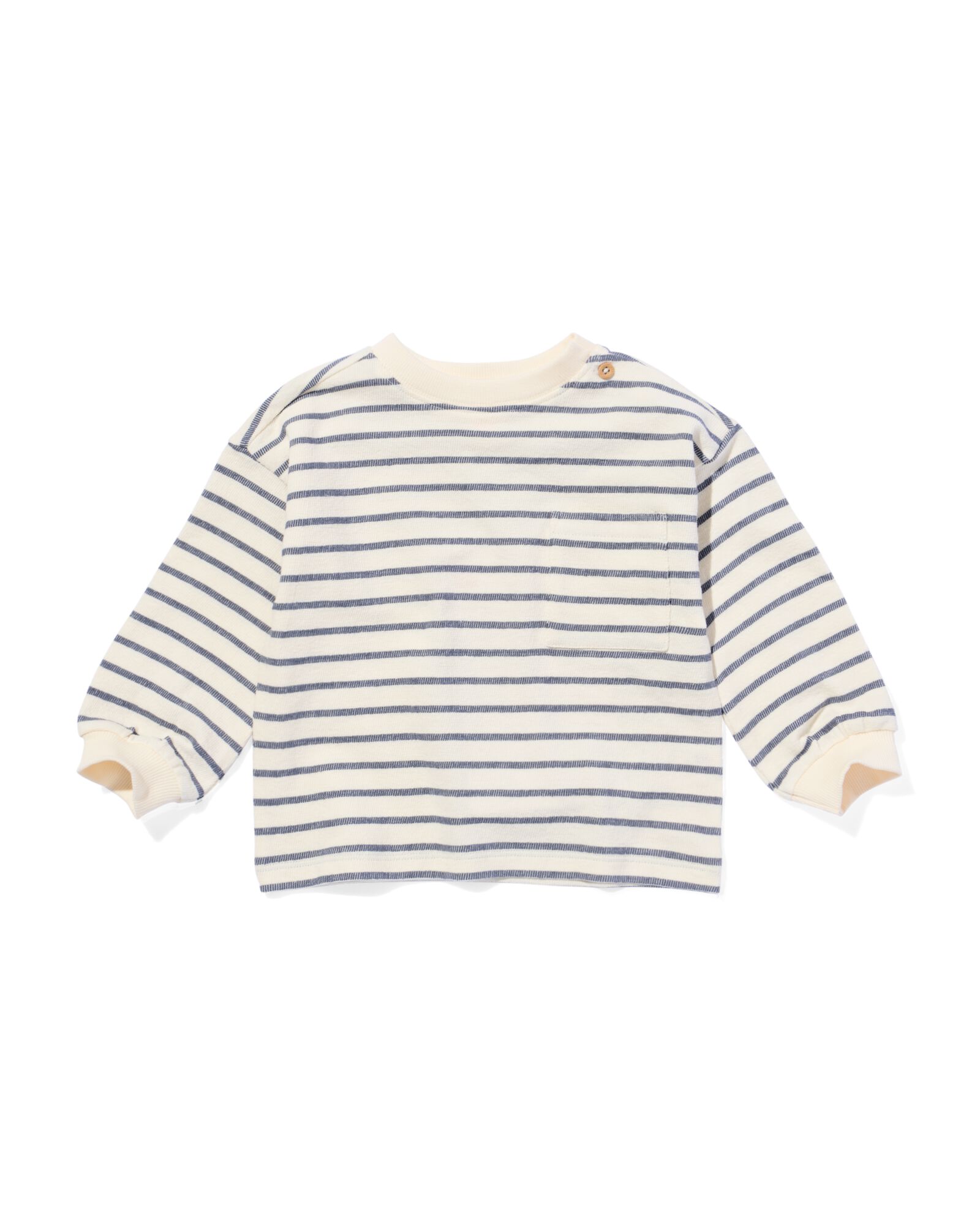 baby T-shirt strepen ecru - 33128670ECRU - HEMA