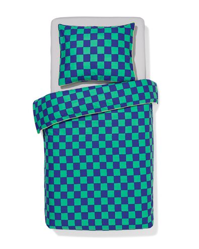 Kinderbettbezug 140 &times; 200 cm weiche Baumwolle Karos - 5730228 - HEMA