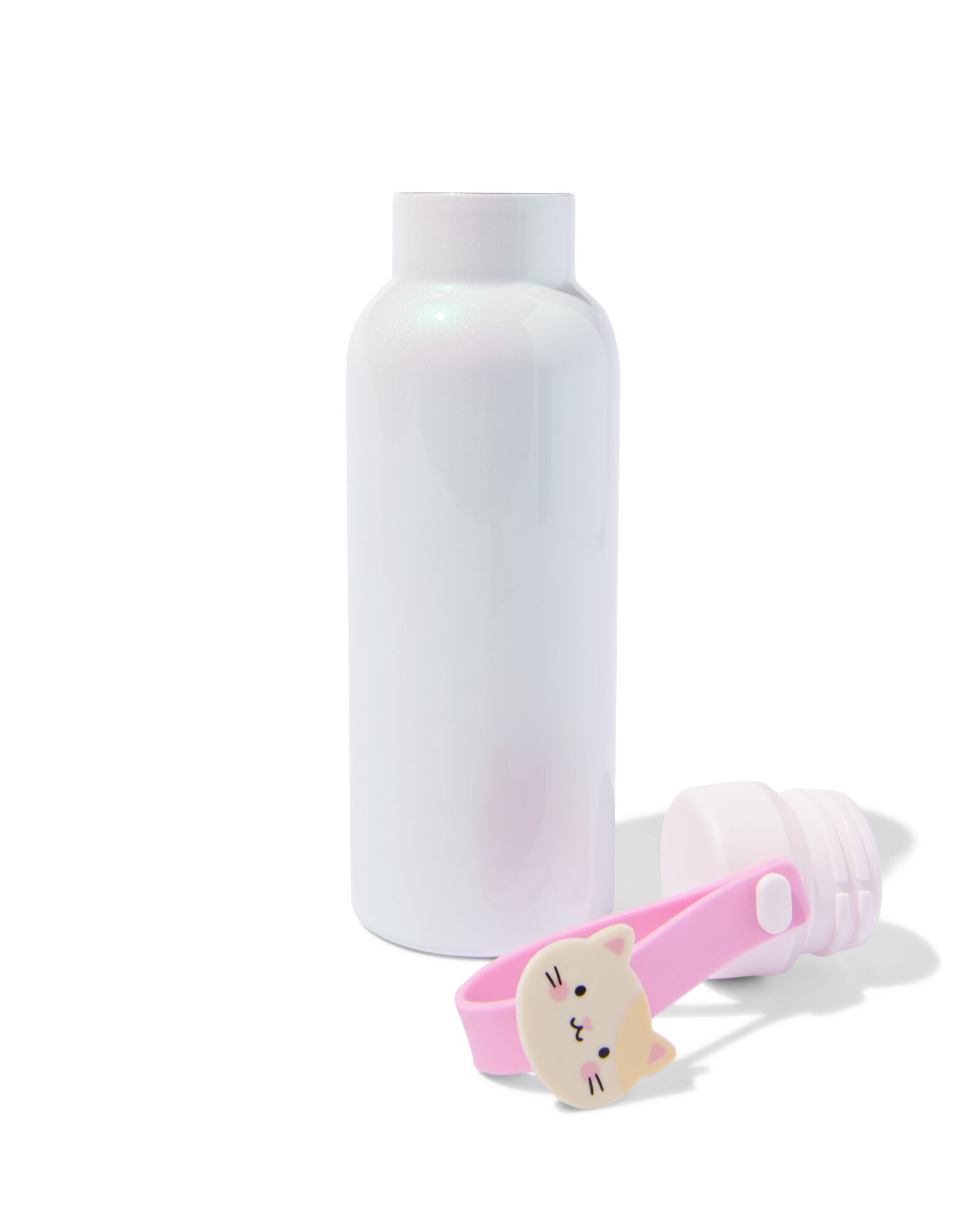 waterfles 500ml rvs siliconen kat - 60101118 - HEMA