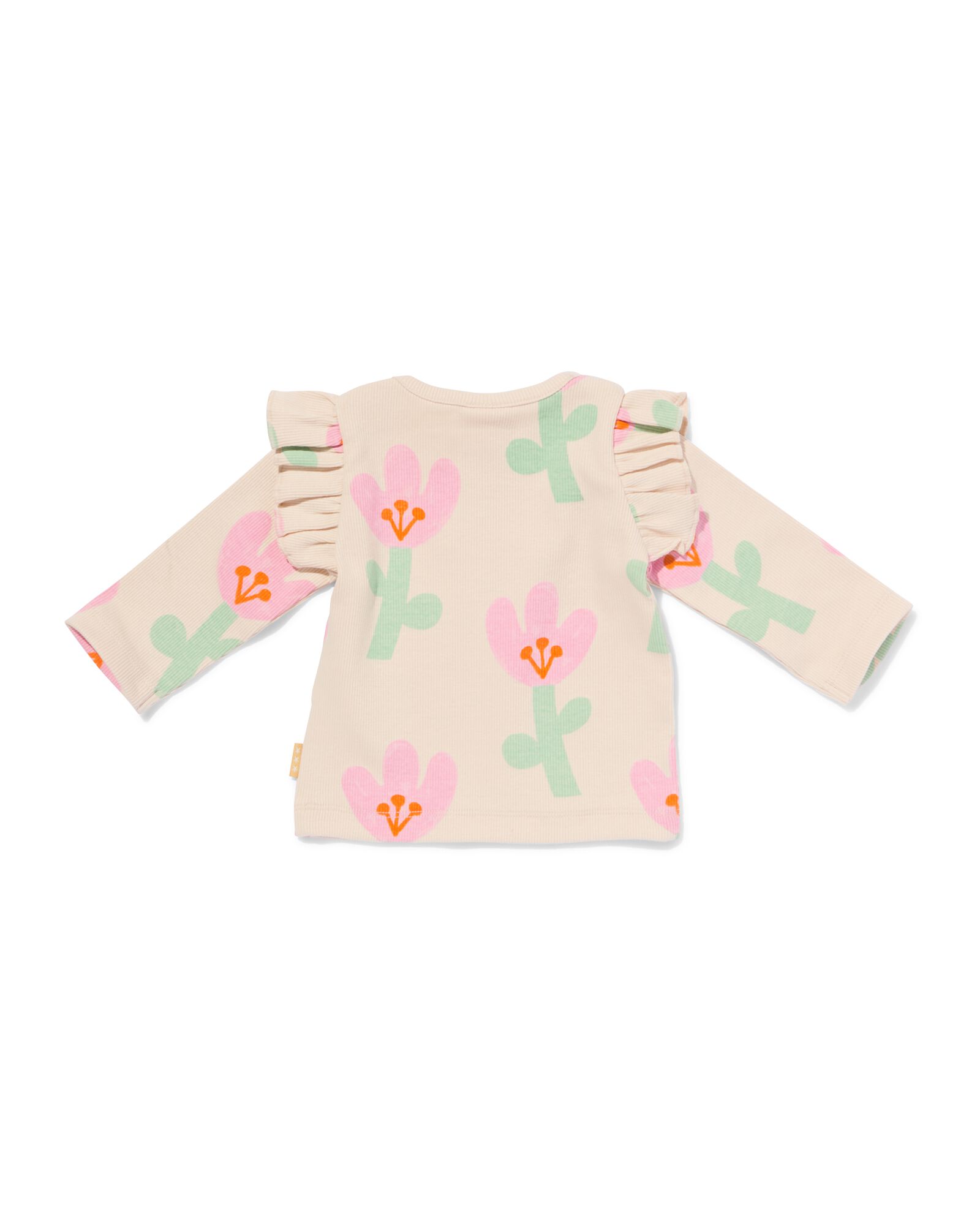 t-shirt nouveau-n&eacute; fleur &eacute;cru - 33415220ECRU - HEMA