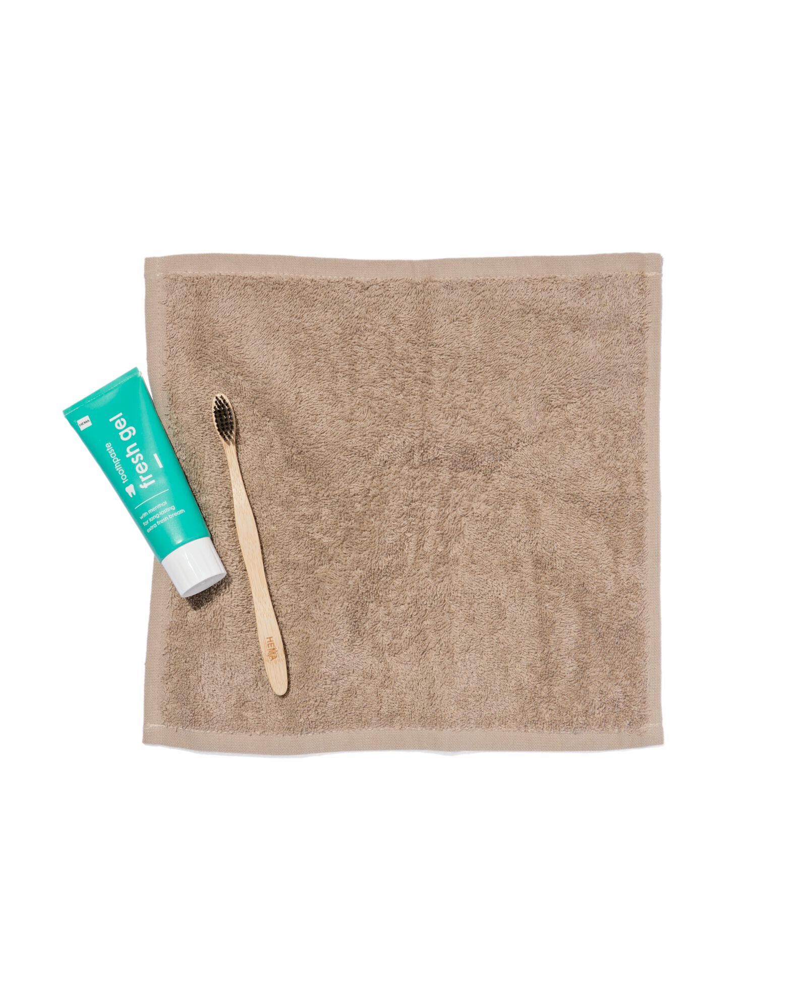 4 serviettes pour le visage 30x30 taupe - qualité épaisse taupe débarbouillettes 30 x 30 - 5200236 - HEMA