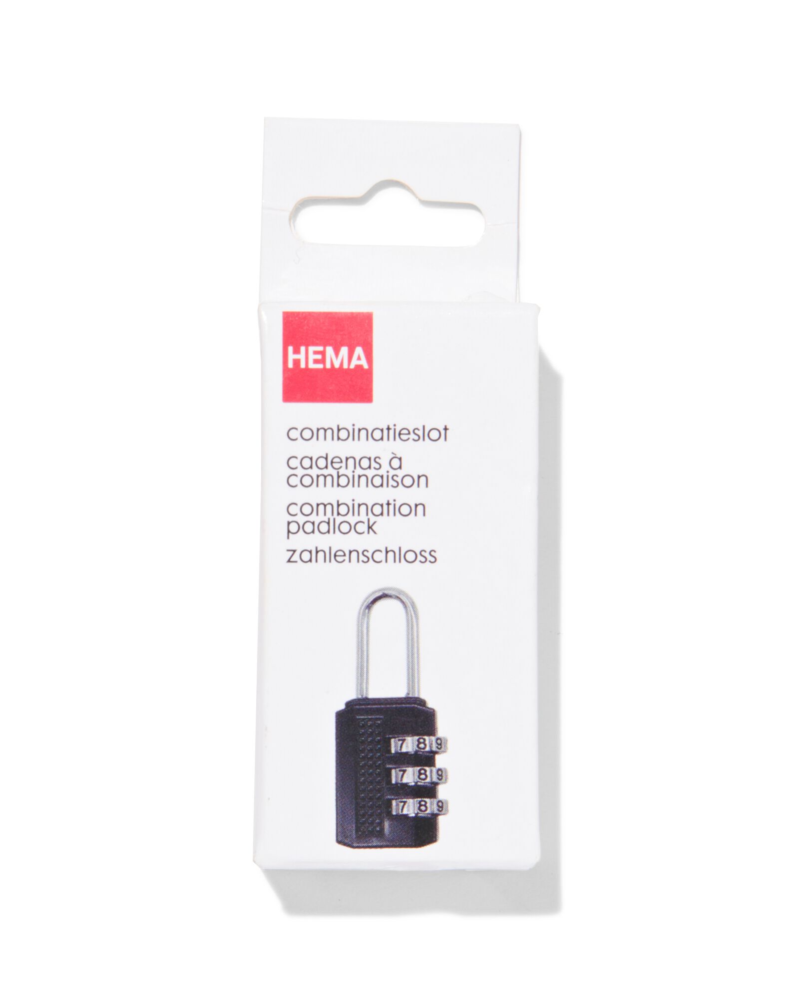 cadenas &agrave; trois chiffres 5.5x2.5x1 - 81030014 - HEMA