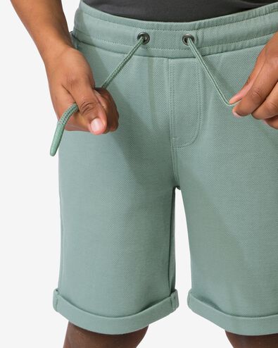 kindershort regular fit groen groen - 30715204GREEN - HEMA
