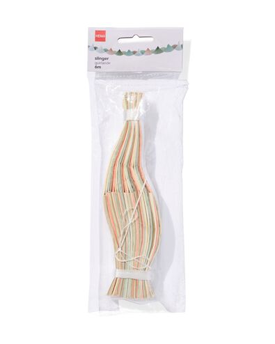guirlande papier &eacute;ventails pastel 6 m - 14250261 - HEMA