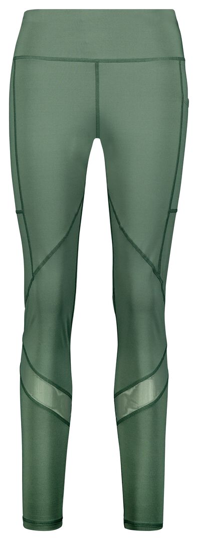 legging de course femme maille vert - 1000022874 - HEMA