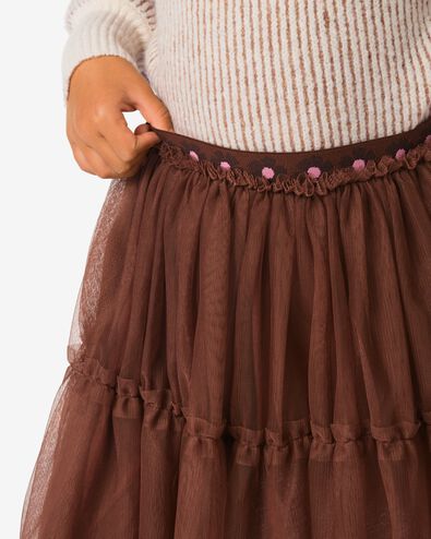 jupe maille enfant marron marron - 30834409BROWN - HEMA