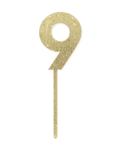 D&eacute;coration de g&acirc;teau r&eacute;utilisable chiffre 9 - 14240188 - HEMA