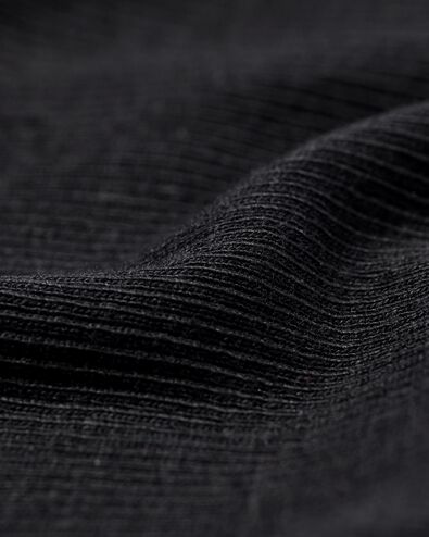 t-shirt femme Clara côtelé noir noir - 36259050BLACK - HEMA