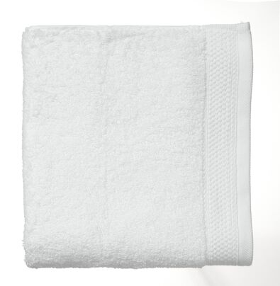 serviette de bain - 60x110 cm - hôtel - blanc blanc serviette 60 x 110 - 5216010 - HEMA