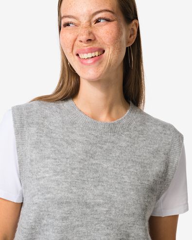 Damen-Spencer Rolly, gerippt  hellgrau - 36204240LIGHTGREY - HEMA