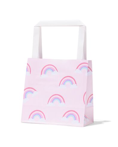 sacs cadeaux S 21x13x21cm  arc-en-ciel- lot de 6 - 14700686 - HEMA
