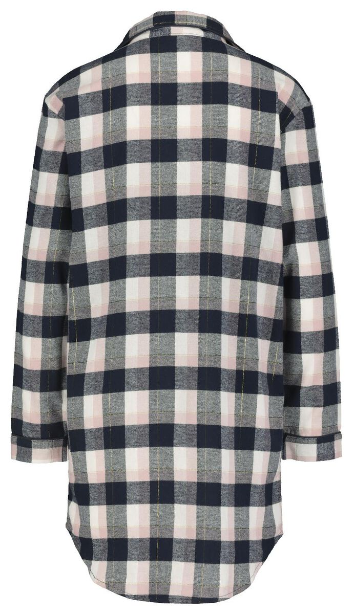 Damen-Nachthemd, Flanell rosa XL - 23420904 - HEMA
