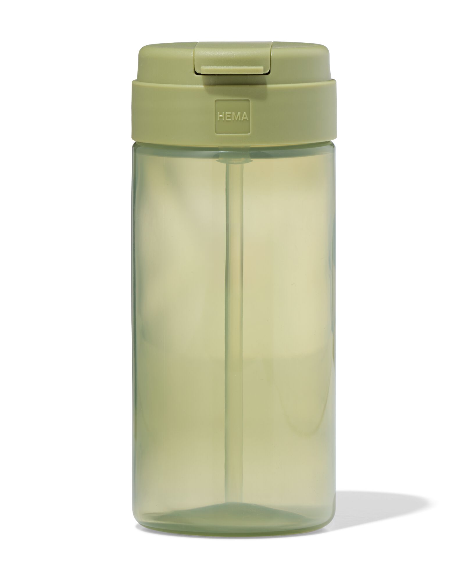 gobelet d'&eacute;cole avec paille 300 ml vert - 80650200 - HEMA