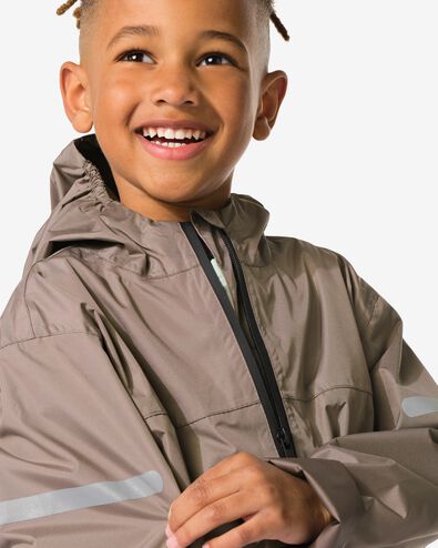 regenjas voor kinderen taupe taupe - 18440280TAUPE - HEMA