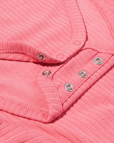 Mitwachsender Strampler LENZING&trade; ECOVERO&trade;, gerippt &ndash; 2 St&uuml;ck rosa rosa - 33306750PINK - HEMA