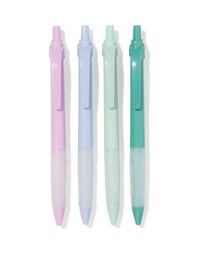 pennen rubber blauwschrijvend - 4 stuks - 14400611 - HEMA