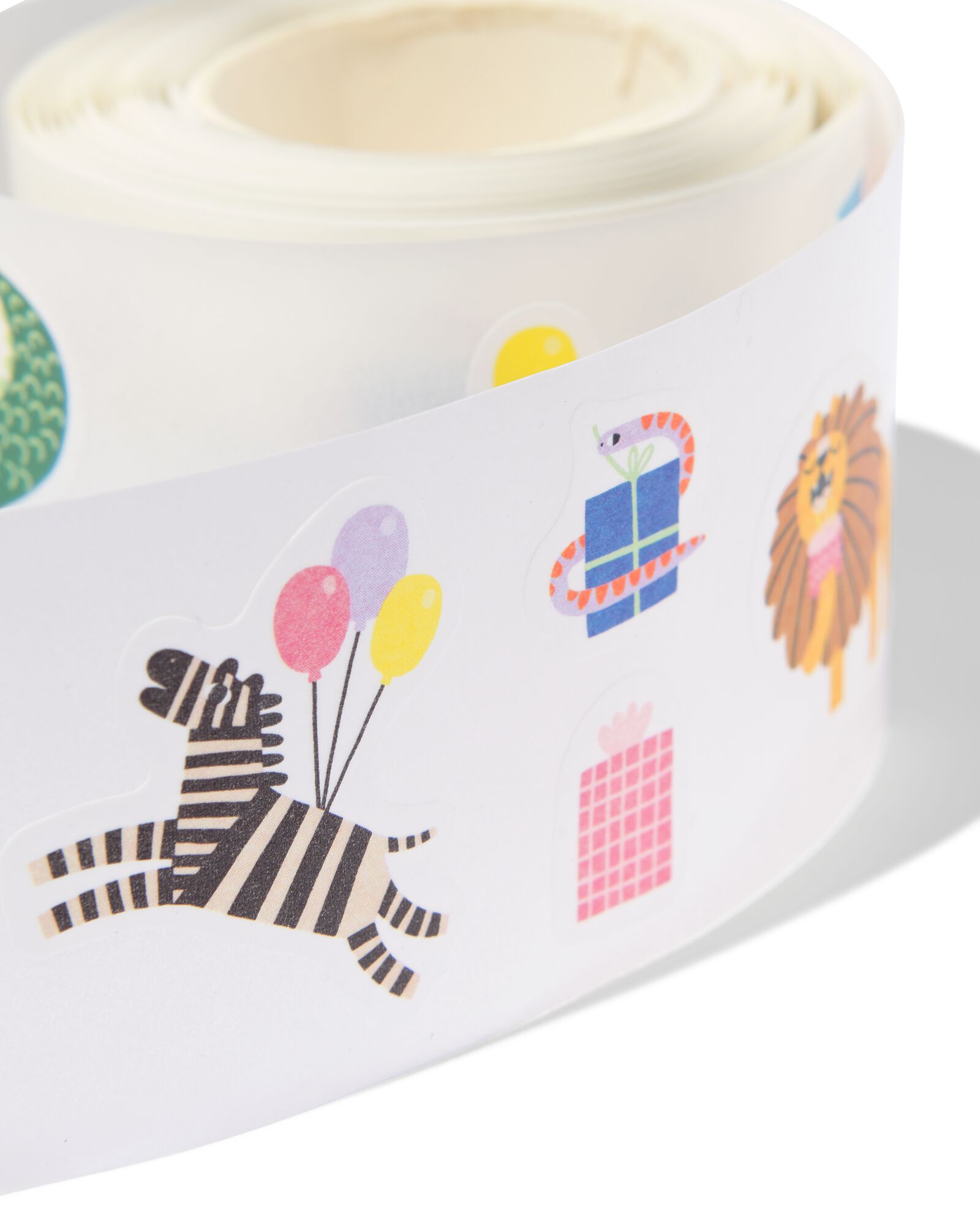stickers op een rol 4m feestdieren - 15900324 - HEMA