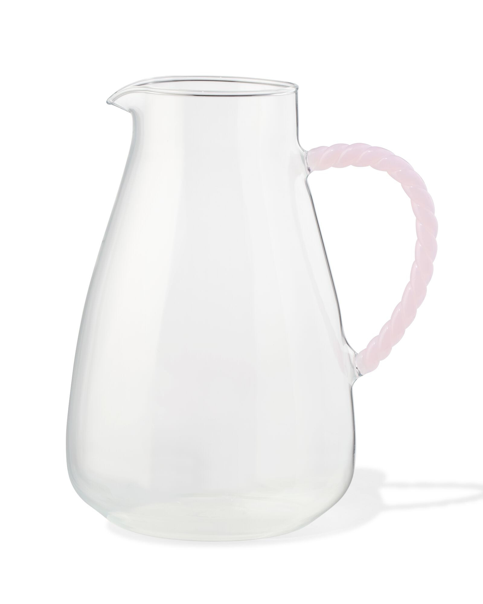 carafe d'eau verre rose - 41822216 - HEMA