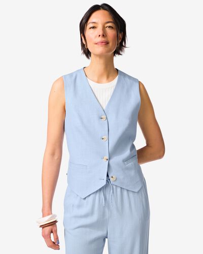 damesgilet Isla lichtblauw lichtblauw - 36208660LIGHTBLUE - HEMA