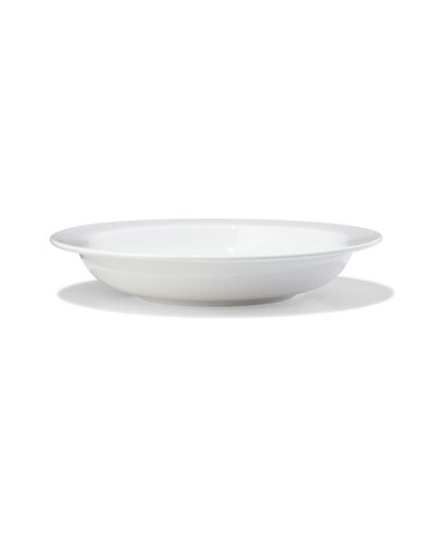 assiette creuse &Oslash;22,5cm usage quotidien porcelaine blanche - 4 pi&egrave;ces - 9650331 - HEMA