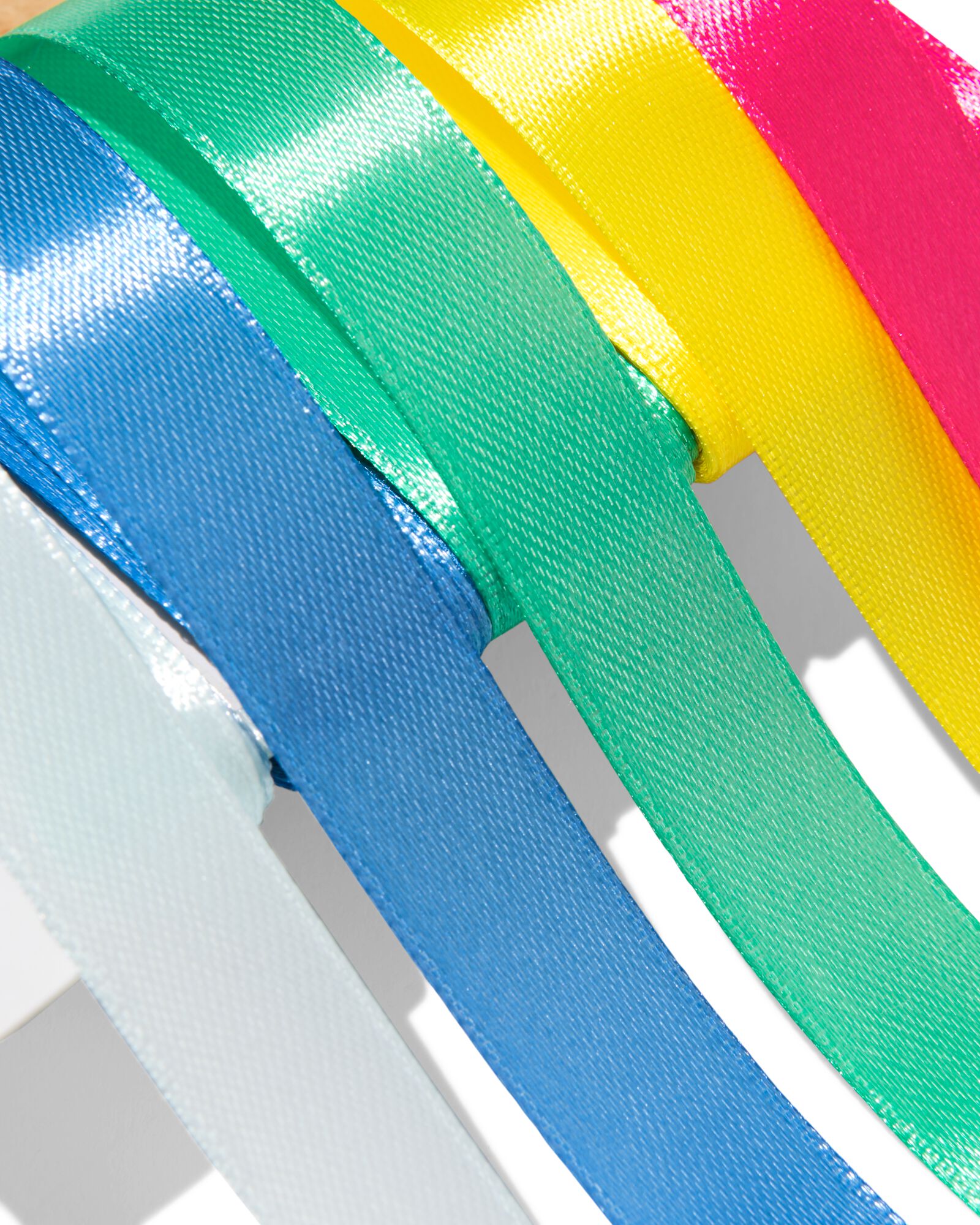 ruban 3 m satin confetti - 5 pi&egrave;ces - 14793312 - HEMA