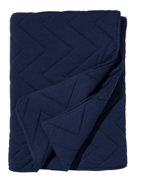 Tagesdecke, Baumwolle, 260 x 235 cm, dunkelblau - 5760063 - HEMA