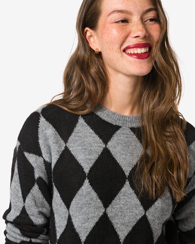 pull femme carreaux multi multi - 36205740MULTI - HEMA