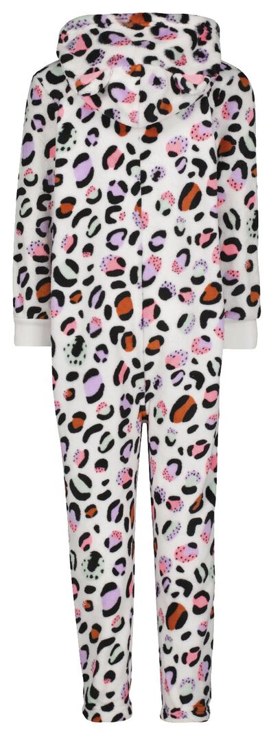Kinder-Jumpsuit, Fleece, Leopard, rosa bunt - 1000025331 - HEMA