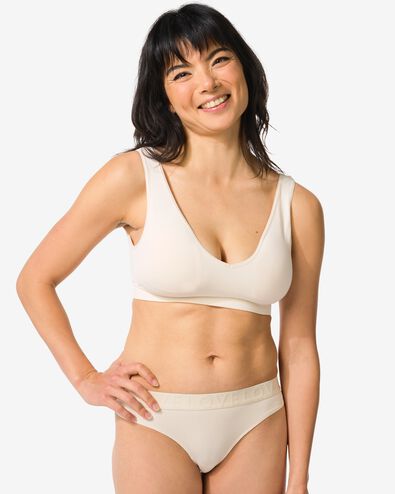 string femme en coton nude - 21930015NUDE - HEMA