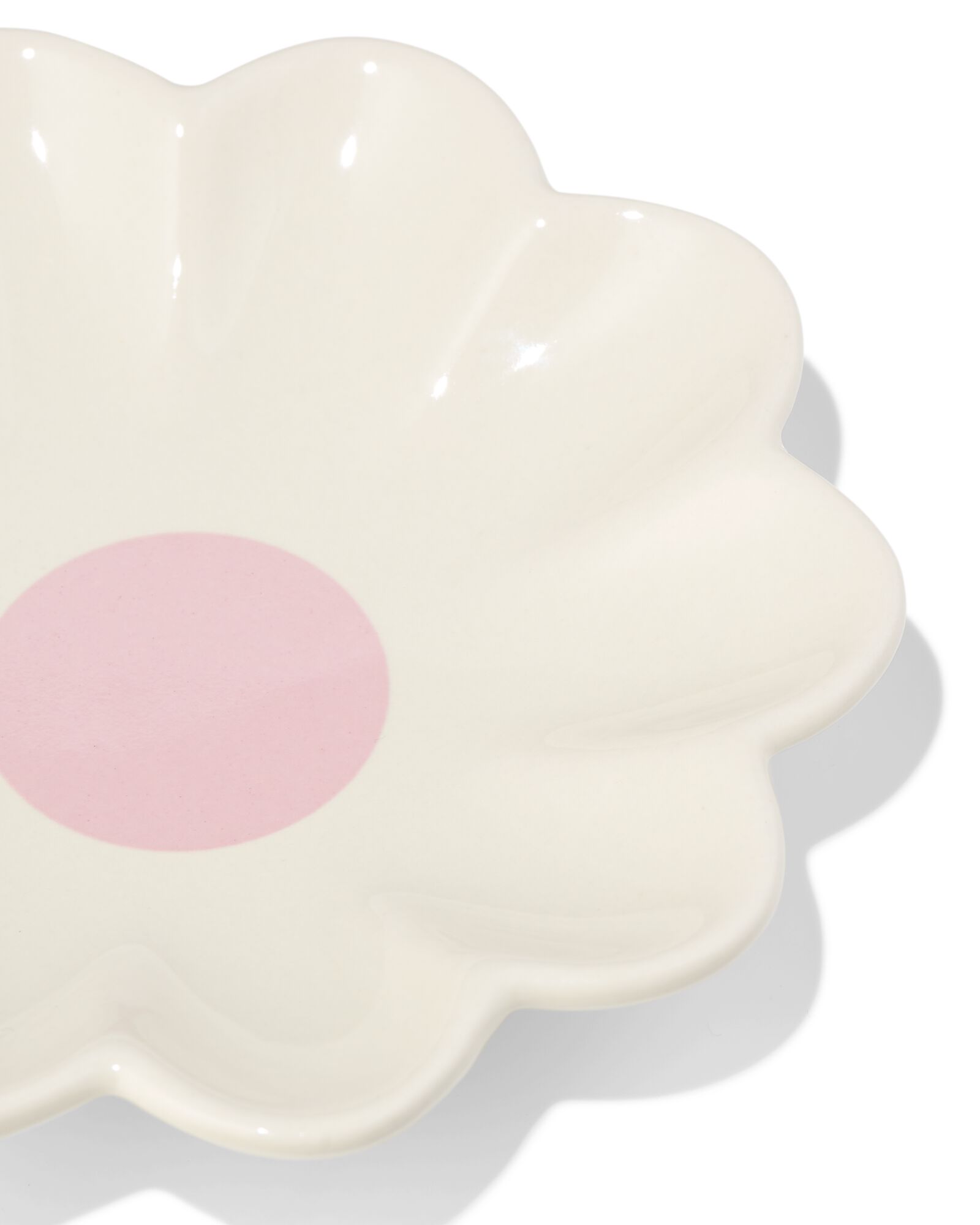 soucoupe &agrave; th&eacute; 8,3x8,3x1,5cm c&eacute;ramique en forme de fleur - 61104512 - HEMA