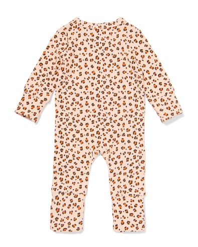 newborn meegroeiboxpakje LENZING&trade; ECOVERO&trade;-(viscose) rib dieren zalmroze zalmroze - 33445520SALMONPINK - HEMA