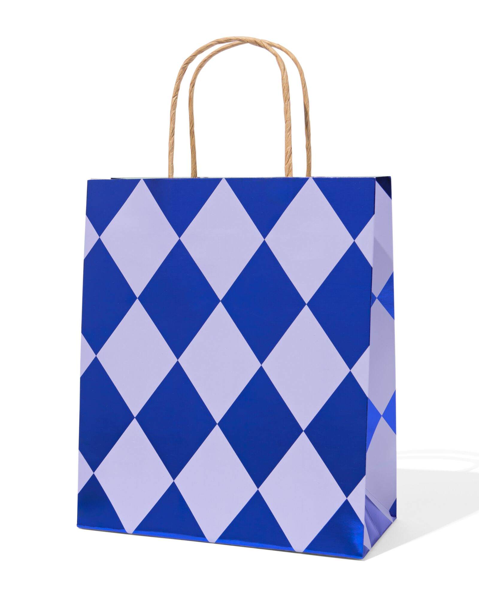 Geschenkt&uuml;te 18 x 29 cm, kariert, Blau - 14700532 - HEMA