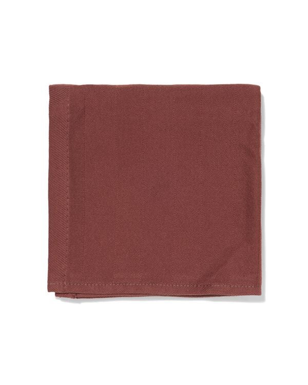 torchon 65 x 65 cm coton marron - 5400093 - HEMA