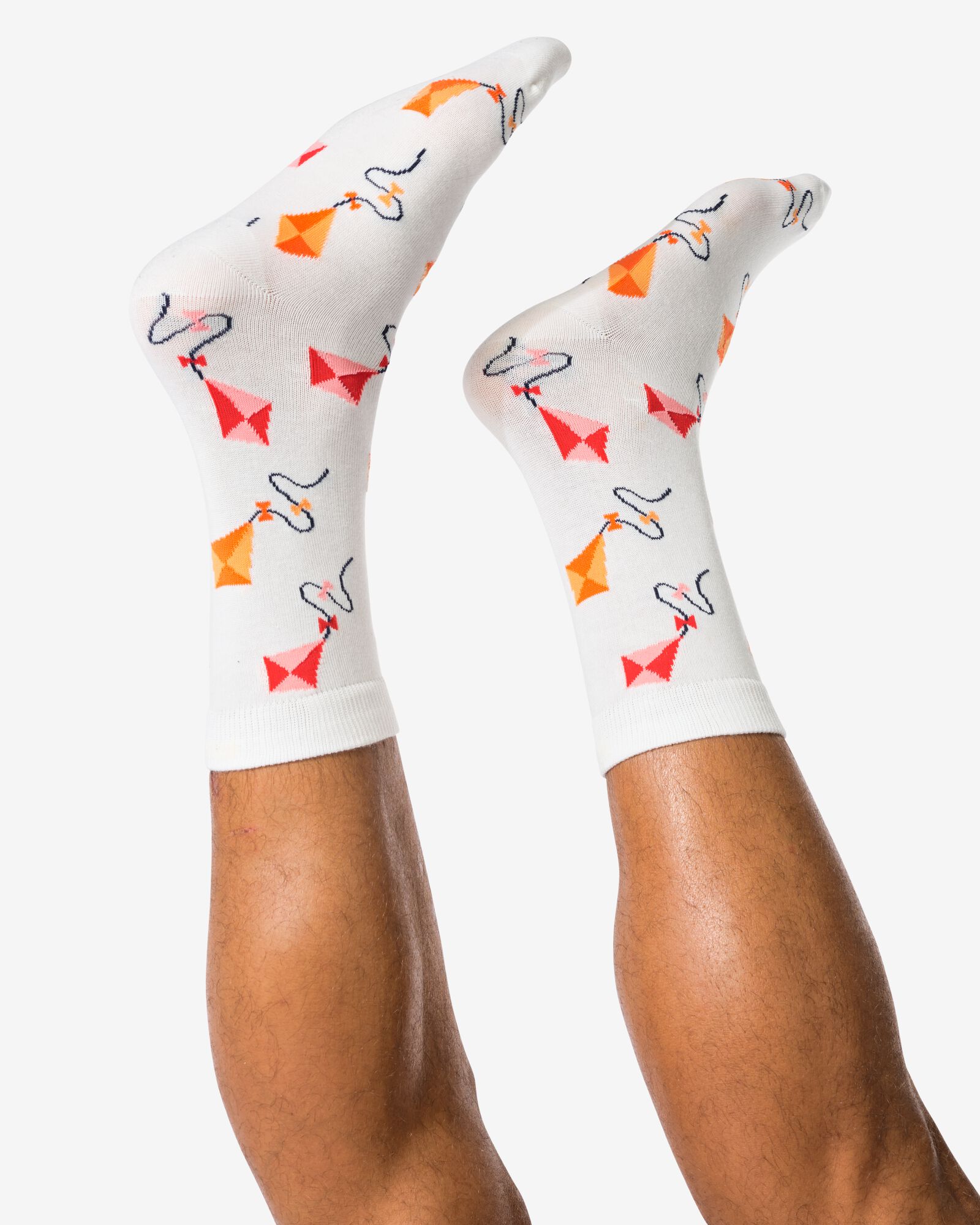 Les chaussettes pour adultes 'go with the flow' blanc cass&eacute; blanc cass&eacute; - 4100290OFFWHITE - HEMA