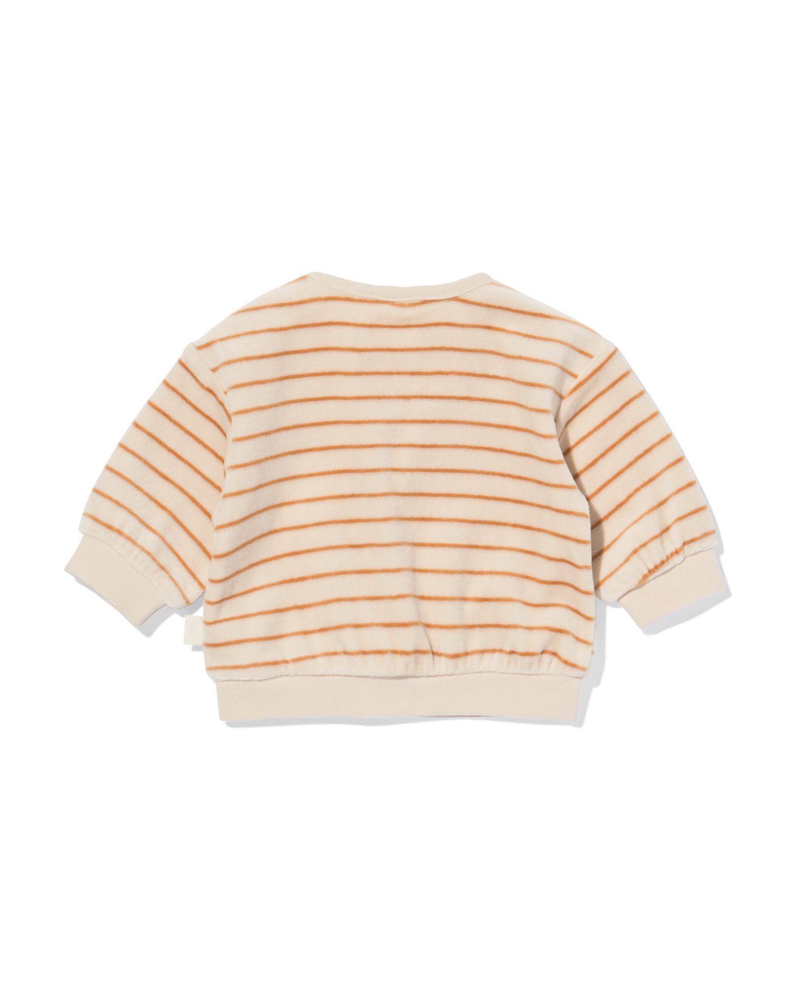 newborn trui velours strepen ecru - 33444120ECRU - HEMA