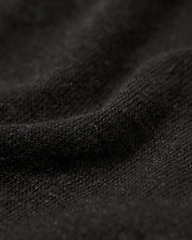 Damen-T-Shirt Evie, mit Leinenanteil schwarz schwarz - 36264050BLACK - HEMA
