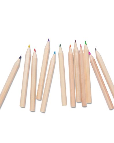 crayons de couleur dans un étui avec taille-crayon - 15990262 - HEMA