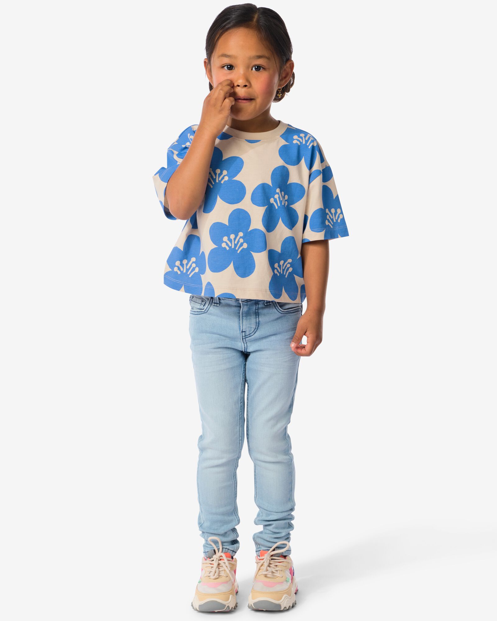 Kinderjeans Skinny Fit hellblau hellblau - 30822937LIGHTBLUE - HEMA