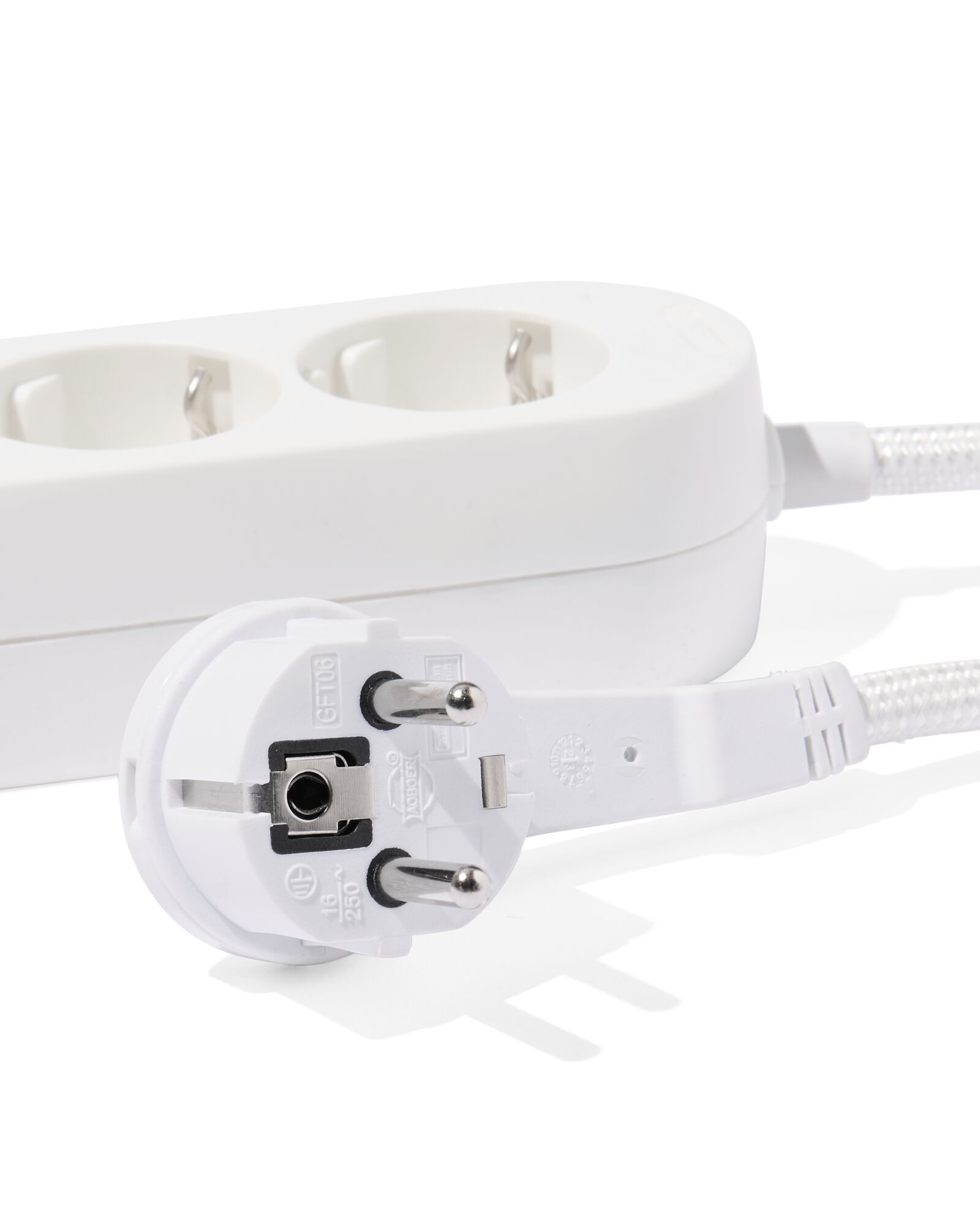 bloc multiprise 5 prises 1,5m blanc - 81010017 - HEMA