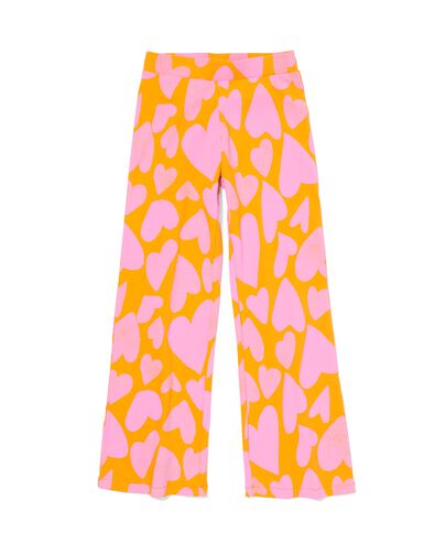 legging enfant c&ocirc;tel&eacute; petits c&oelig;urs jaune jaune - 30828402YELLOW - HEMA